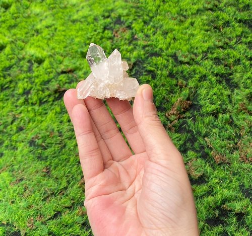 Rainbow Crystal 能量擺飾-天然原礦白水晶簇 療癒 招財開運 淨化負能量 快速出貨