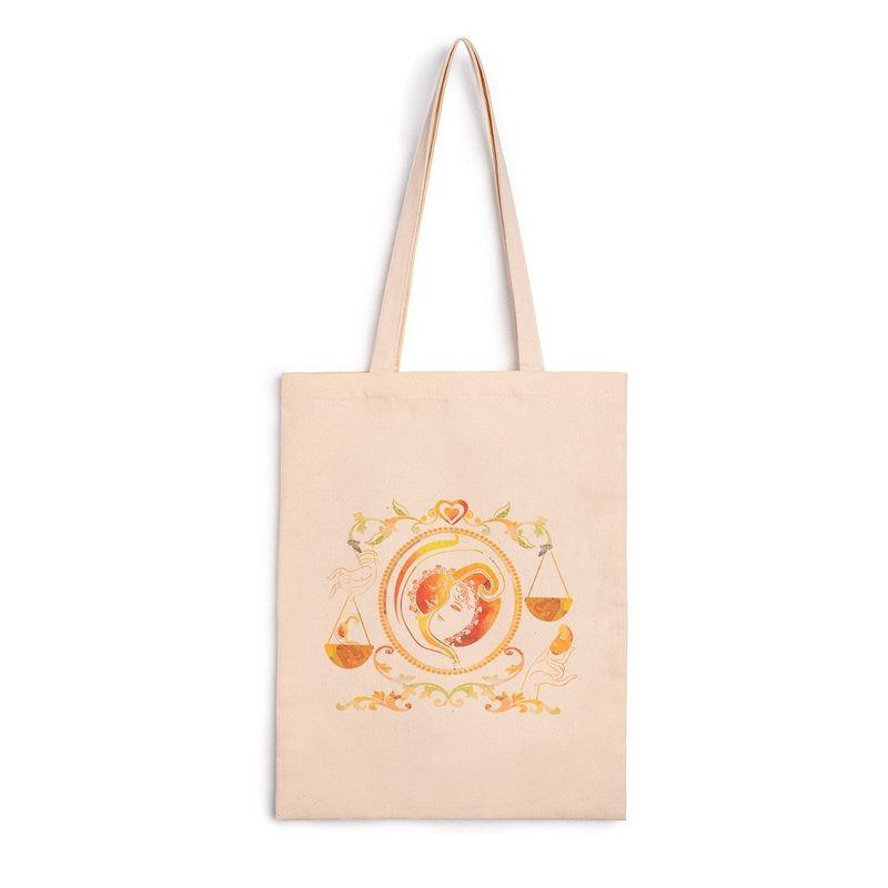 Zhanshushu series number 2 balance environmental protection canvas bag - กระเป๋าถือ - ลินิน ขาว