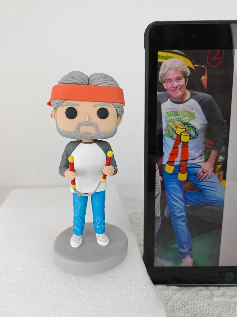 【客製化3D人像公仔】訂製手工Funko Pop男生朋友老公生日禮物 - 公仔/玩偶 - 黏土 多色