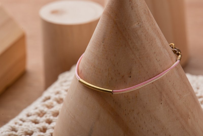 Charlene Handmade Wristband - Bracelets - Other Metals Pink