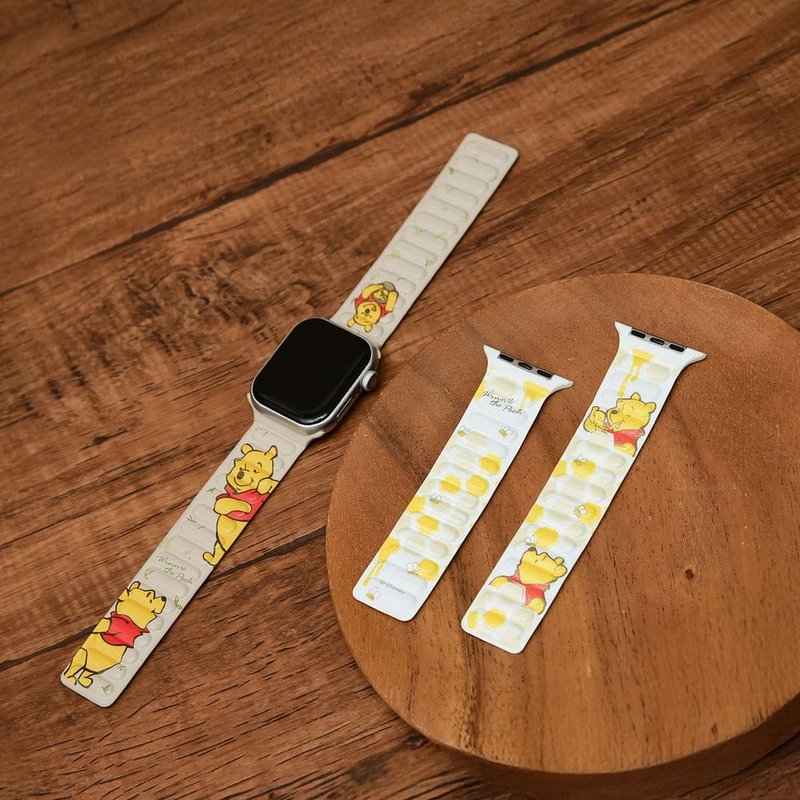 【新品上架】小熊維尼系列for Apple Watch 磁吸錶帶(兩款任選) - 錶帶 - 其他材質 橘色