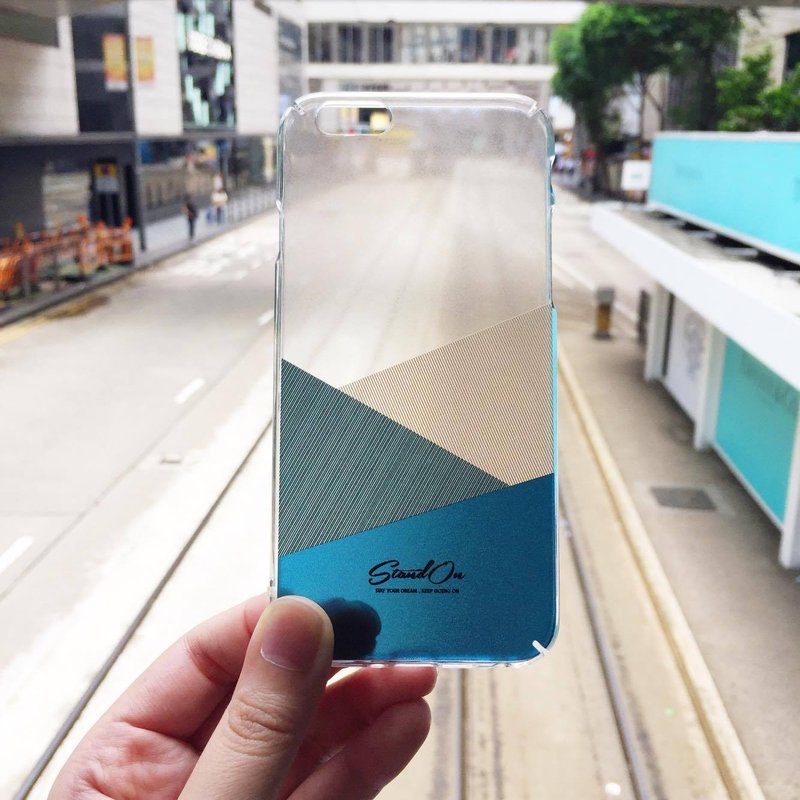 • StandOn • Classic Thread Phone Case - Brunswick-Crayola 車線質感透明保護殼 - 手機殼/手機套 - 塑膠 綠色