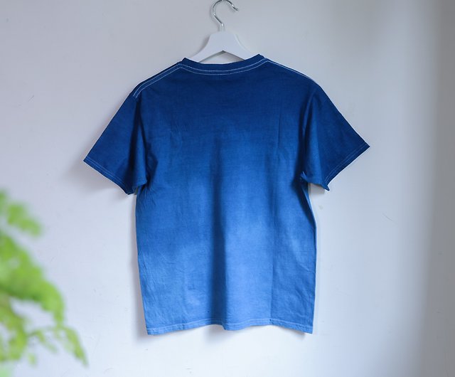 Gradient Blue | Tie dye Indigo dyeing T shirt