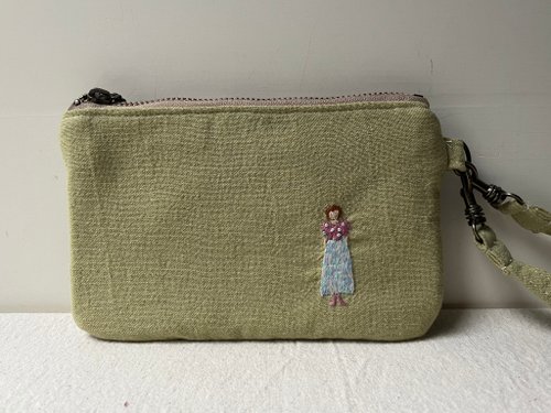 隅隅實驗室-1000枚女子展 fingirl1000-NO.994 一股刺繡票卡護照大錢包1000枚女子展