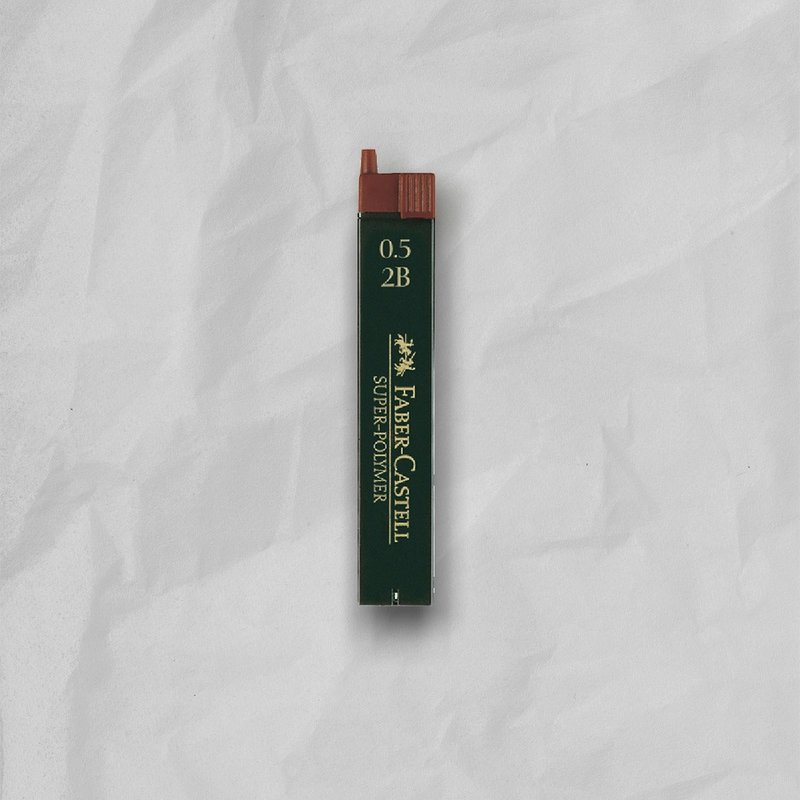 【Faber-Castell】自動鉛筆芯 2B 0.5mm-12支裝-5入 (原廠正貨) - 其他 - 其他材質 黑色
