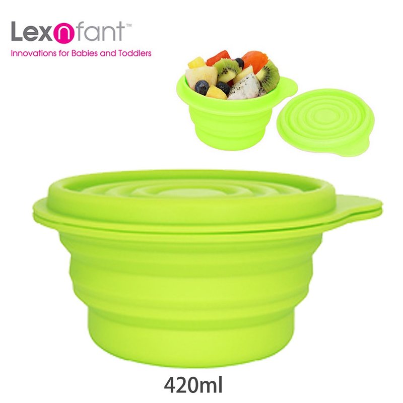 Lexngo Children's Silicone Lunch Box - Large - Green - Lunch Boxes - Silicone Green