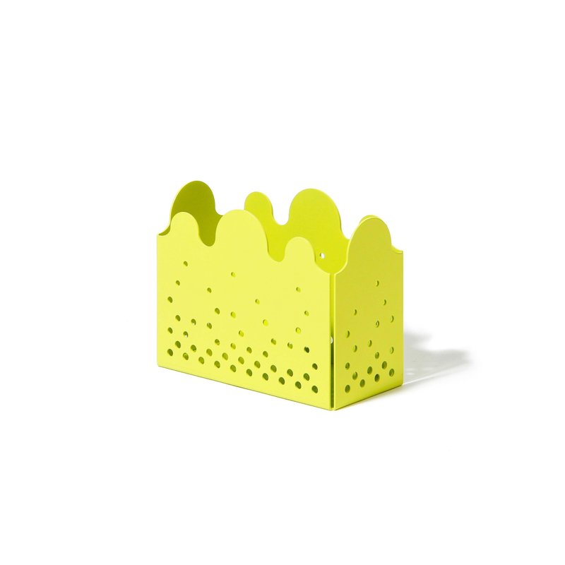 【全新微瑕品】波波收納盒 / 晨曦黃 - 筆筒/筆座 - 其他金屬 黃色