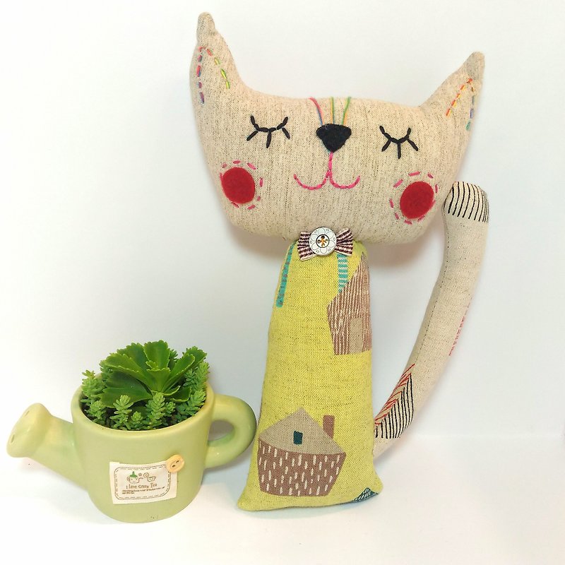Sunshine Meow~Handmade Doll~Healing System - ตุ๊กตา - ผ้าฝ้าย/ผ้าลินิน 