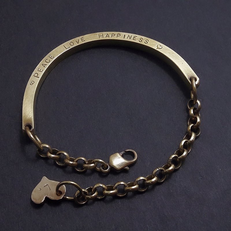 M5 models - Bronze bracelet - Royal Carpenter exclusive knock ornaments - Customized typing along - handmade DIY - Bracelets - Copper & Brass Gold