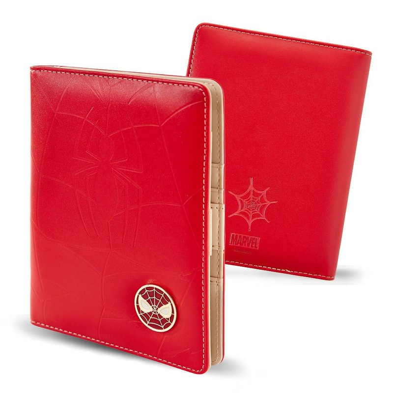 Marvel-Marvel Heroes - Breastplate Embossed Passport Holder - Spiderman - Wallets - Other Materials Red