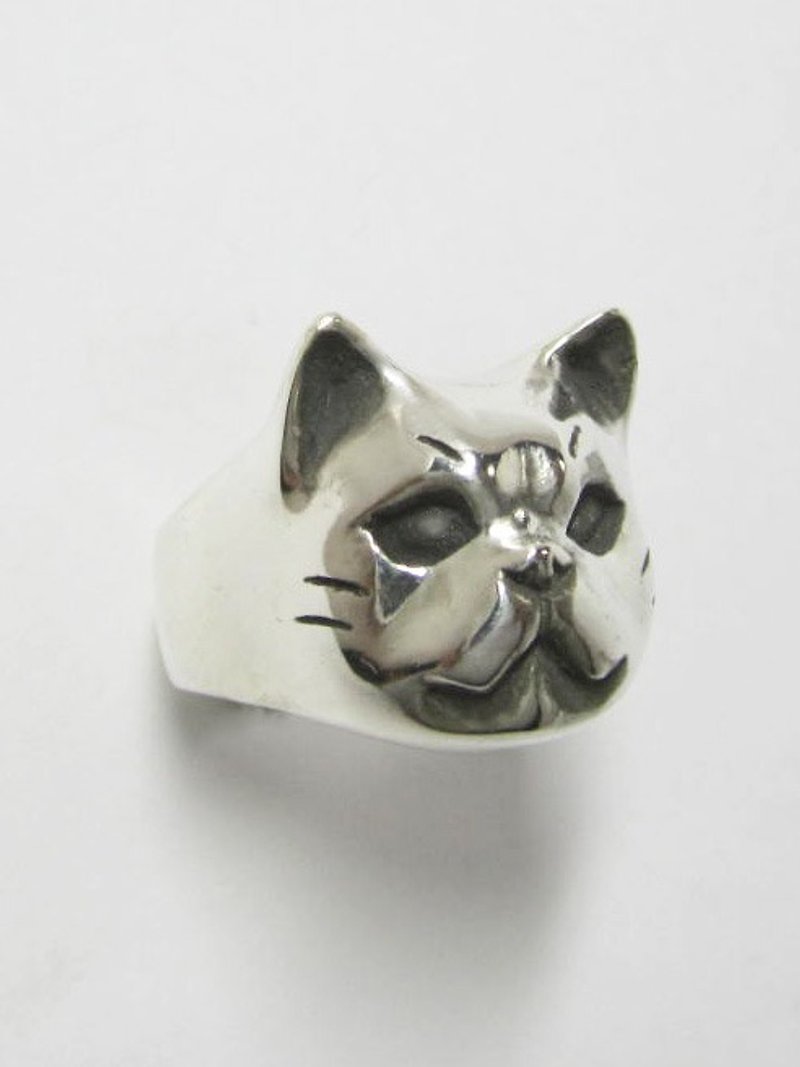 Busakawa Cat RING - General Rings - Other Metals Silver