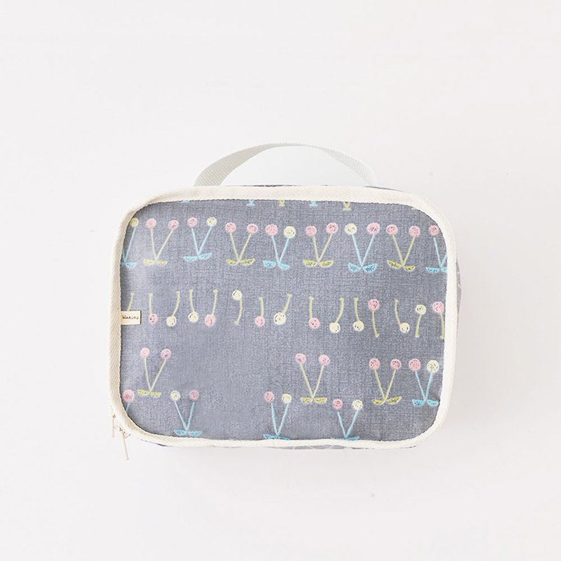 Diaper/Bottle Storage Bag Fairy Tale Cherry MARURU - กระเป๋าคุณแม่ - ผ้าฝ้าย/ผ้าลินิน สีเทา