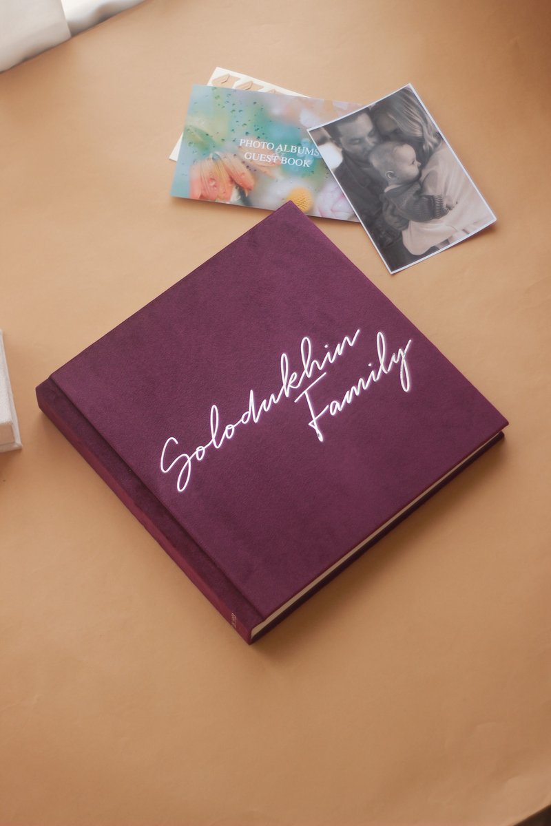 Purple album wish book 23x23 cm - 相簿/相本 - 紙 紫色