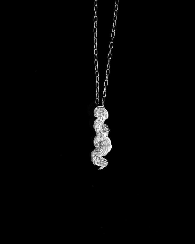Silver 99.9 Chouxcream 1 Necklace - 項鍊 - 銀 銀色