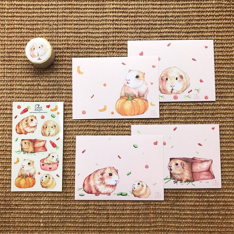 Halloween guinea pig lucky bag limited time sale - มาสกิ้งเทป - กระดาษ สีส้ม