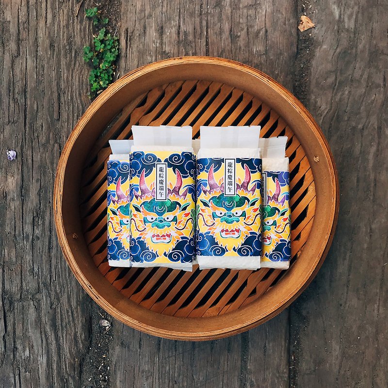 玄米儀式を送るためのドラゴンボートフェスティバル【ケーキボックスグループのオールインワンアイシング】/ Shiyan宝マルチ찹쌀（小型パッケージ300gx10）+茶8gx1を咲かせます【XichuanライスショップXテールデザイン│ドラゴンボートフェスティバルドラゴンボートフェスティバル】 - 穀物・米 - 食材 多色