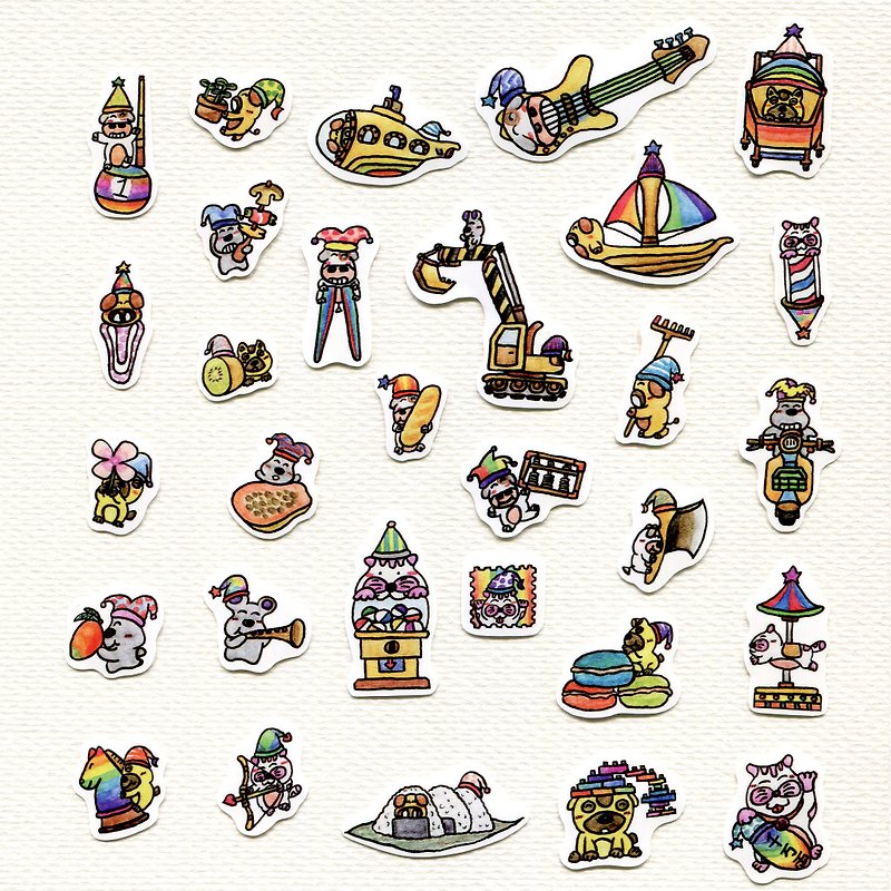 Stickers / Waterproof Stickers / Pearlescent Stickers Happy Birthday Every Day (April) - Stickers - Paper Multicolor