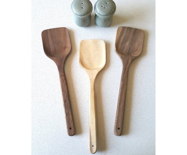 12 Pieces Silicone Natural Acacia Wooden Cooking Utensils Set 