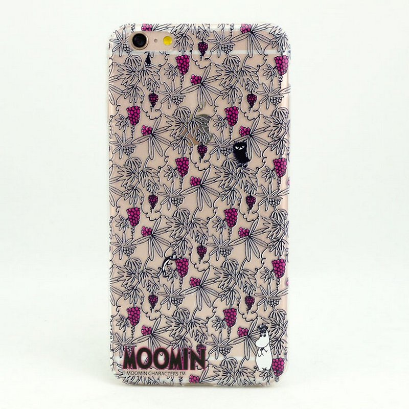 Moomin Authorized-Air Compressed Mobile Phone Case [Peekaboo (Purple Grape)] - Phone Cases - Silicone Purple