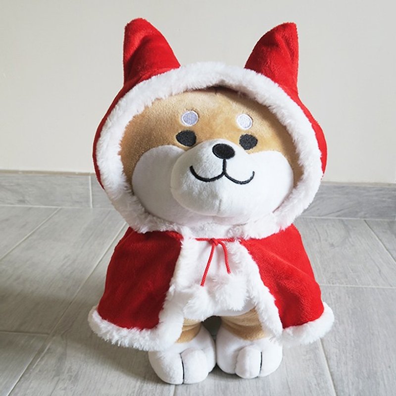 SHIBAinc柴犬クリスマスキャップのぬいぐるみ（30センチメートル） - 人形・フィギュア - その他の素材 レッド