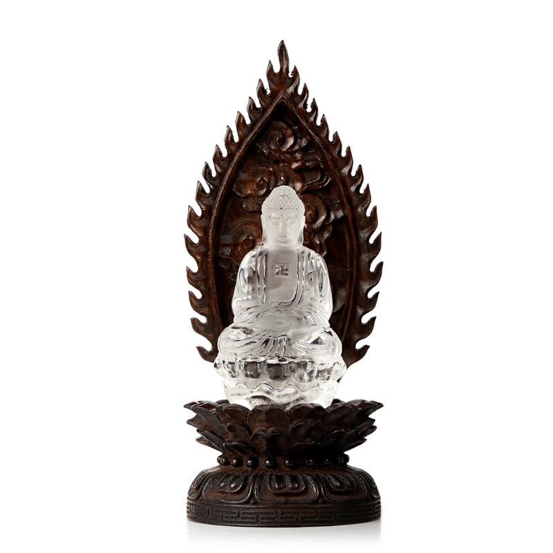 【正佳珠寶】白水晶 頂級高淨體雕刻 阿彌陀佛 103.5g 白水晶 - 其他 - 半寶石 多色