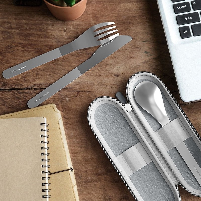 不鏽鋼 餐具/刀叉湯匙 銀色 - MONBENTO-不鏽鋼餐具組-刀叉勺餐具