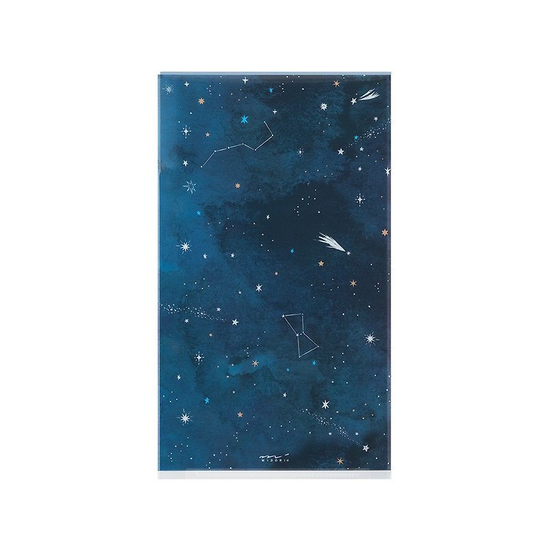 MIDORI 3-Tier Secure Folder A5 Starry Sky - Folders & Binders - Other Materials Multicolor