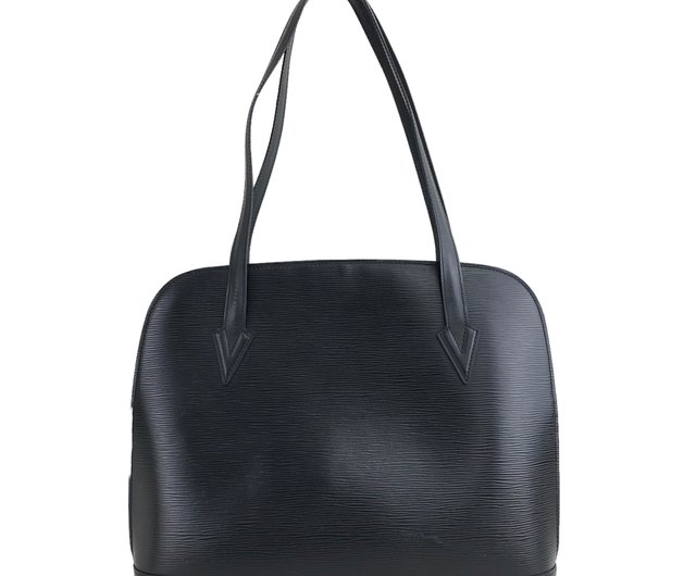 Louis Vuitton EPI トートバッグ ブラック Louis Vuitton Black Epi Leather Flower Jewels Twist MM