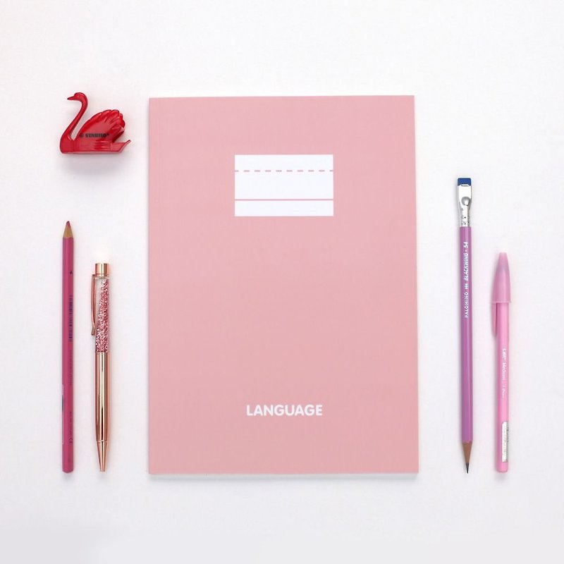 2NUL 語言學習筆記本V3-B5-印度粉,TNL85816 - 筆記本/手帳 - 紙 粉紅色