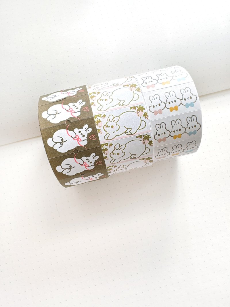 Little Bunny Label Stickers (3 Designs) - Stickers - Paper 