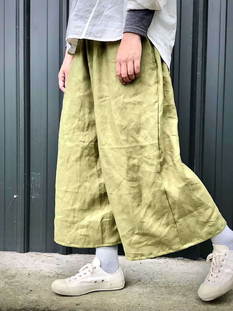 Relax pocket hakama - Women's Pants - Cotton & Hemp Multicolor