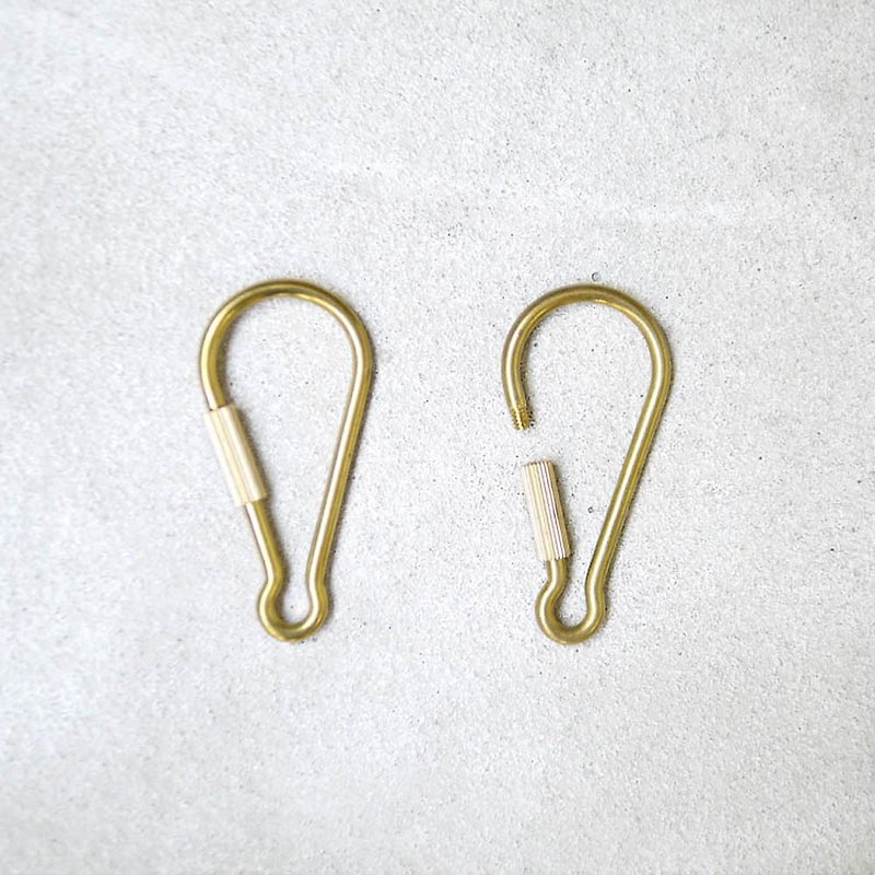 日本製 黃銅旋轉式開口鉤環 3個 - 鑰匙圈/鑰匙包 - 其他金屬 