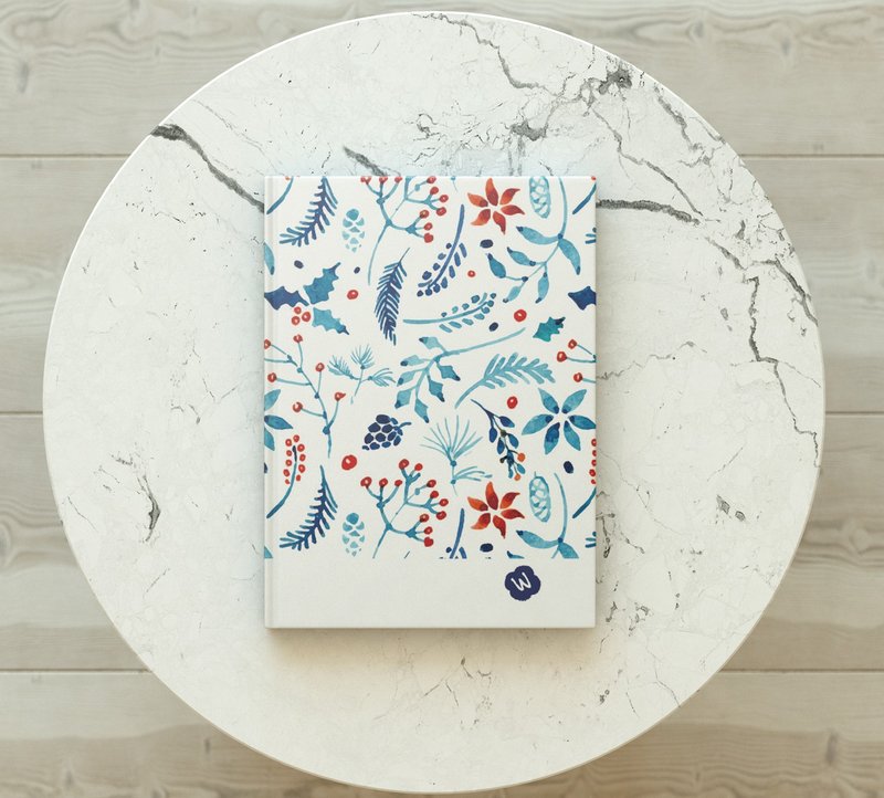 Rococo Strawberry Handmade_Handmade Book/Notebook/Handbook/Diary-Ink Flowers and Plants - Notebooks & Journals - Paper 