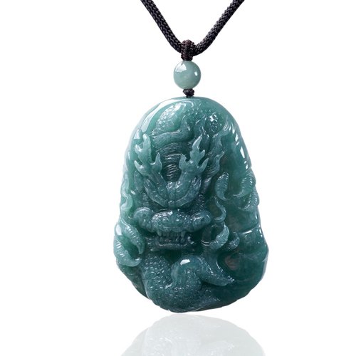 瓔珞珠寶盒 E.L.Jewelry Box 【龍行天下】藍水翡翠霸王龍牌項鍊 | 天然A貨翡翠 |送禮