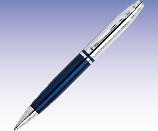 CROSS ボールペン 青 メタル製