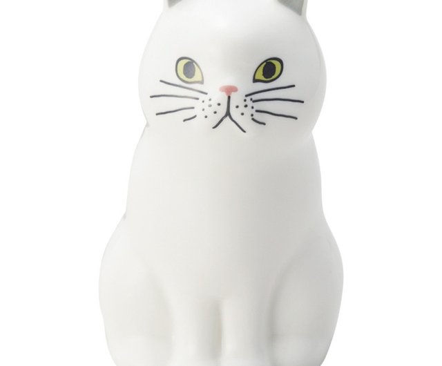 SETO CRAFT Cat-shaped flower pot/pen holder-white cat - Shop