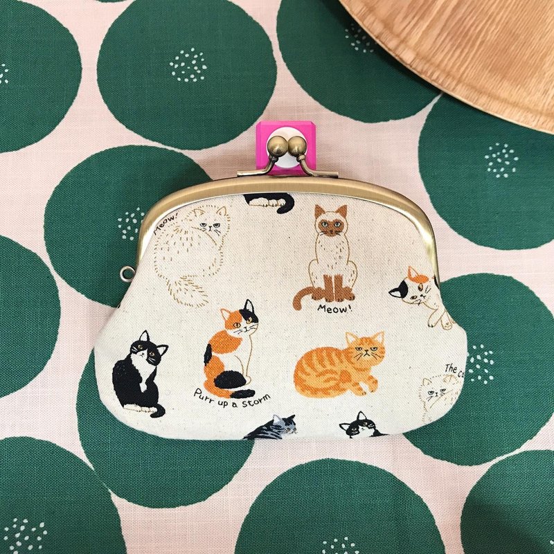 Nordic tuyere gold and mother gold bag / parent-child gold bag / coin purse -- 101 kinds of cats - กระเป๋าใส่เหรียญ - ผ้าฝ้าย/ผ้าลินิน หลากหลายสี