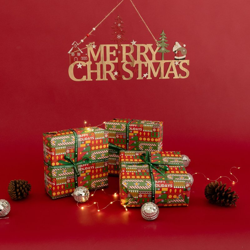 【BATHDAY 】聖誕包裝+品牌紙袋 - 手提包/手提袋 - 紙 