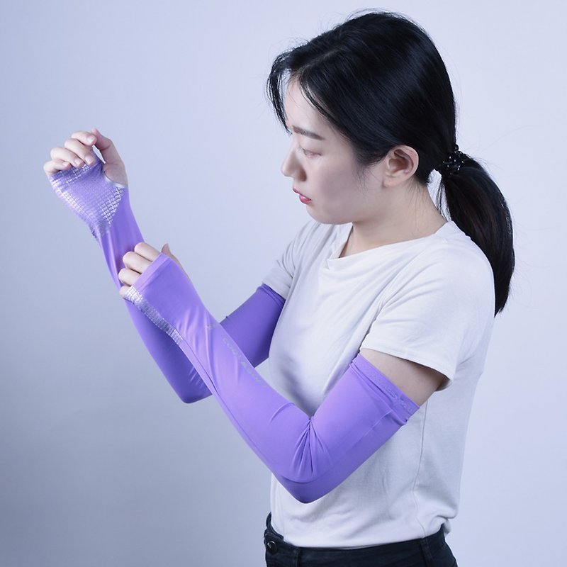 【MEGA COOUV】 UV-F502 UV Women sleeves with palm - ถุงมือ - วัสดุอื่นๆ 