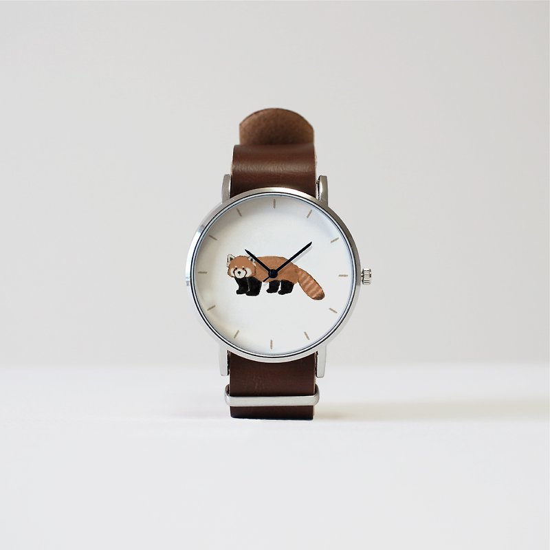 レッサーパンダの腕時計 - 女錶 - 其他金屬 咖啡色