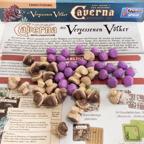 Holy Tokens 與 Caverna. The Forgotten Folk 棋盤遊戲兼容的豪華資源代幣。