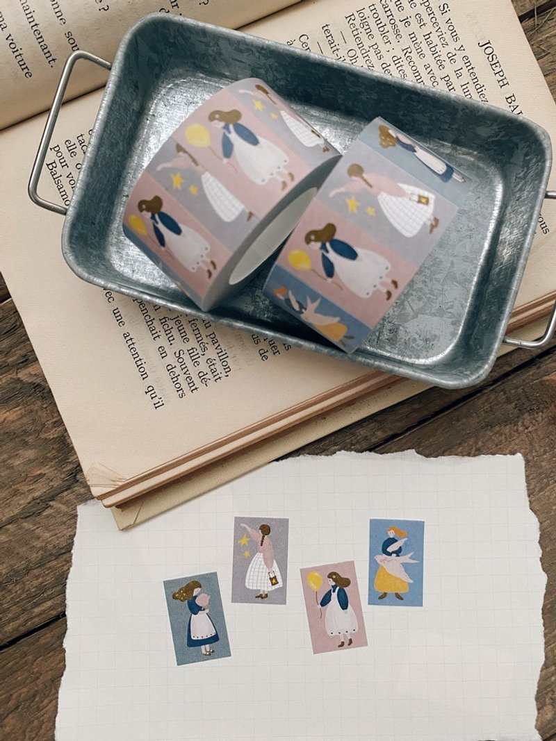 (分裝)小浪漫標籤貼紙 - 貼紙 - 紙 多色