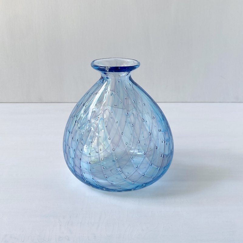 花器　色格子　花瓶　29 - 花瓶・植木鉢 - ガラス 