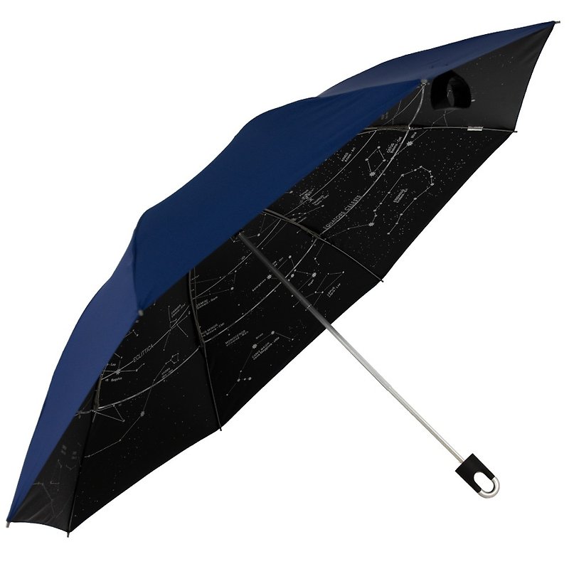 TDN Starry Sky to increase the cooling rate and close the umbrella in seconds - Umbrellas & Rain Gear - Waterproof Material Blue