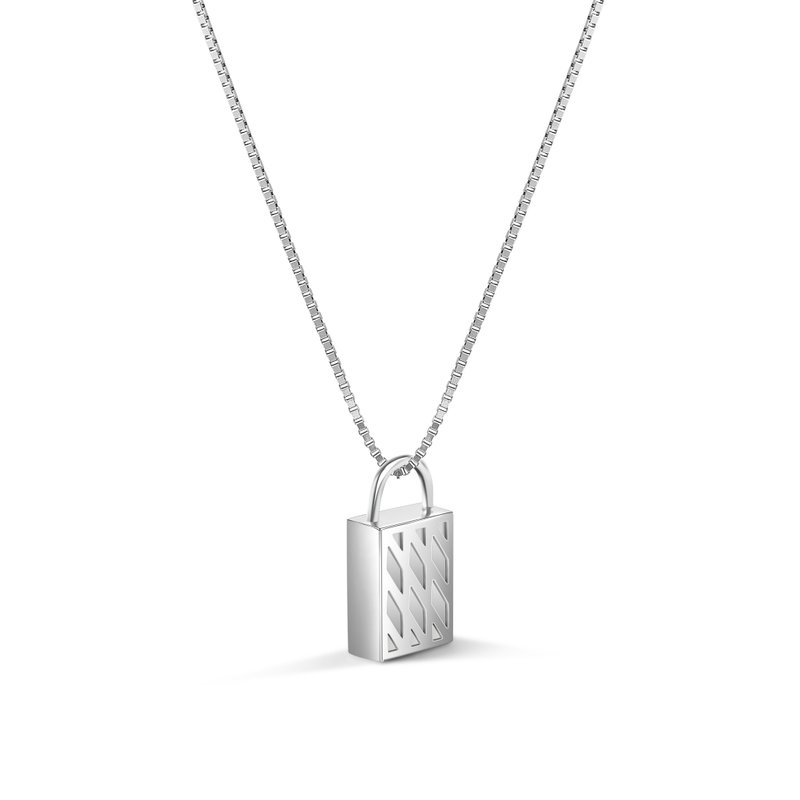 [New Product] D-Bag series super mini handbag double-sided clavicle necklace limited edition - Necklaces - Silver Silver