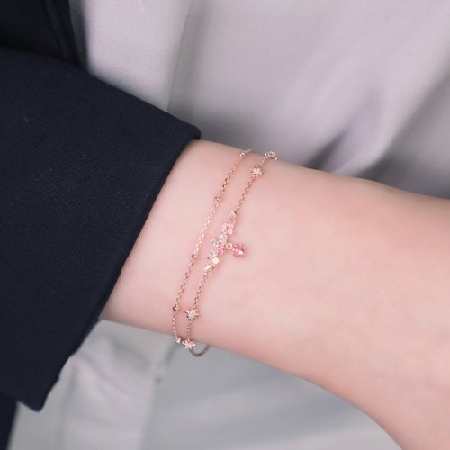 L'amour Moon Star Bracelet (Rose Gold) - Shop ARLOS Bracelets - Pinkoi