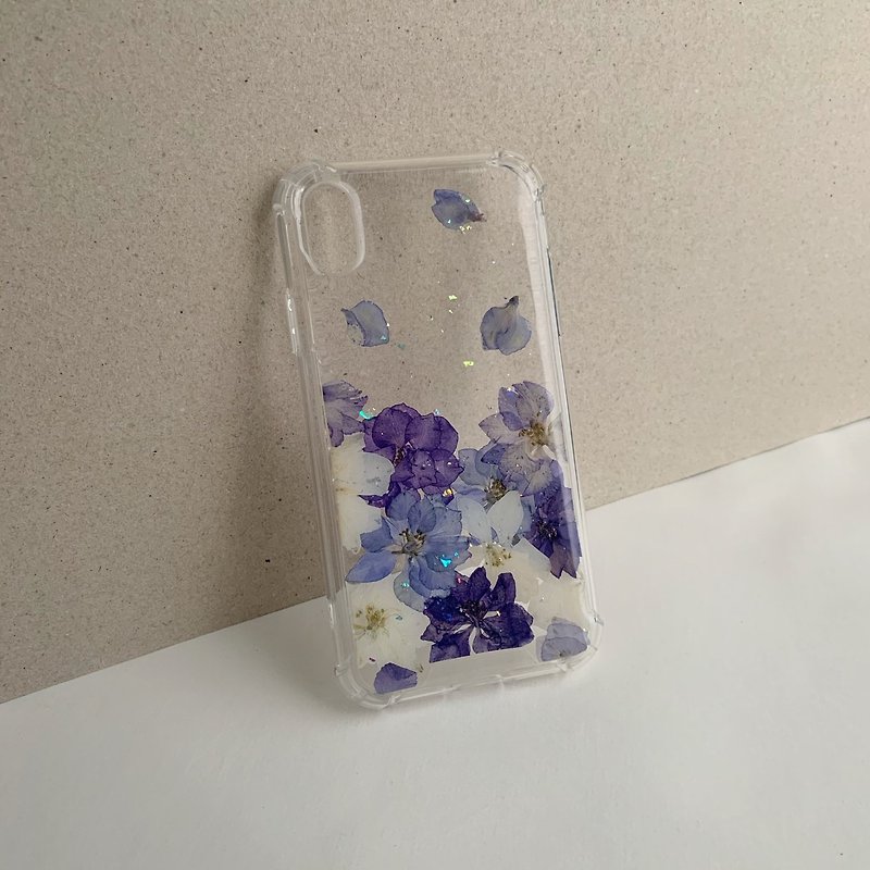 想入飛飛 (夢幻紫版)  壓花手機套 iPhone 14 Pro - 手機殼/手機套 - 植物．花 紫色