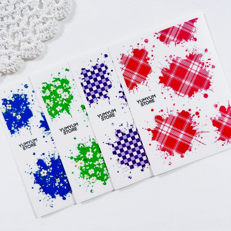 Vivid ink transparent sticker - 貼紙 - 其他材質 