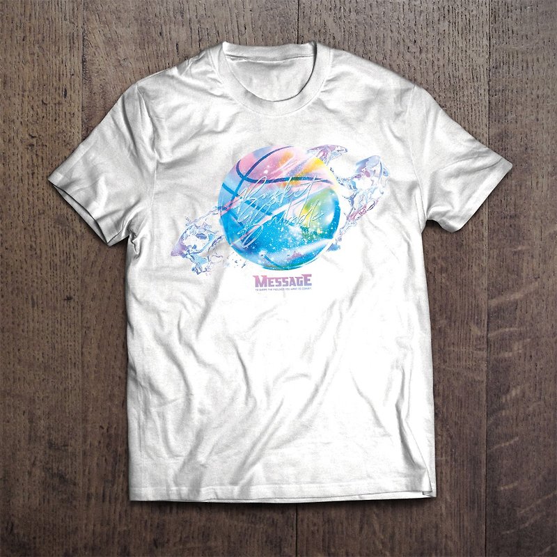Basketball T-shirt Basket Bubble - Women's T-Shirts - Cotton & Hemp White