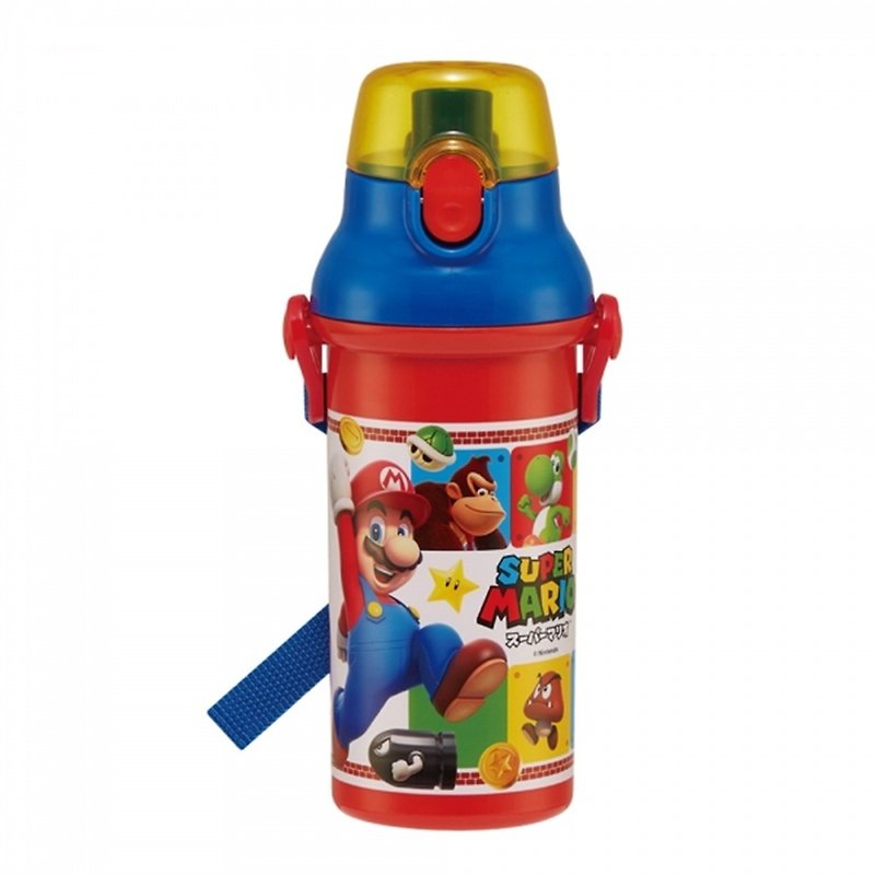 Skater- Silver ion direct drinking water bottle (480ml) Mario - จานเด็ก - พลาสติก หลากหลายสี